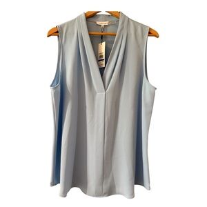 Calvin Klein Silver Sleeveless Relaxed Blouse